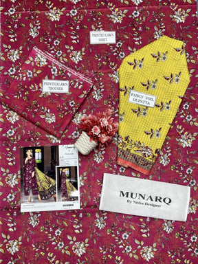 Munarq By Nisha Designer 3 Pieces Casual Wear| Summer 24