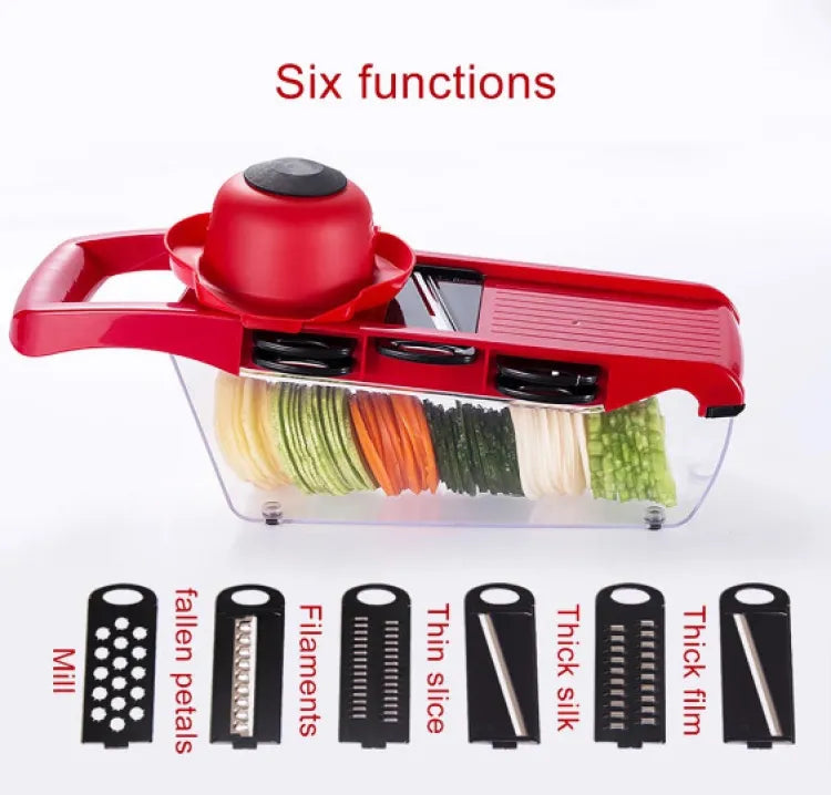 High Quality 10 In 1 Mandoline Slicer Vegetable Grater, Cutter With Stainless Steel Blades