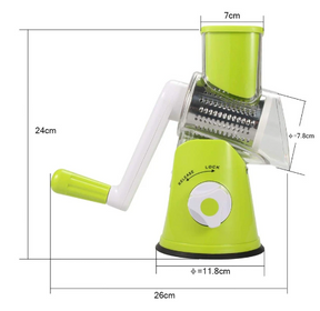 Tabletop Drum Grater Manual Rotary Vegetable Slicer Cutter Kitchen